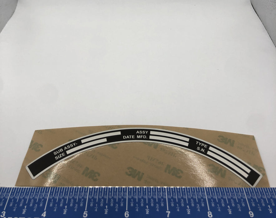 50-350AB  -  Data Plate